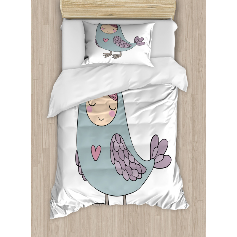 Russian Folk Sirin Bird Duvet Cover Set