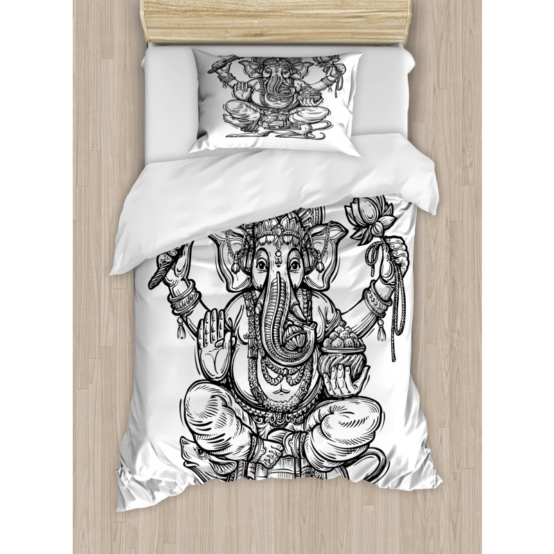 Folk Themed Symbol Timeless Duvet Cover Set