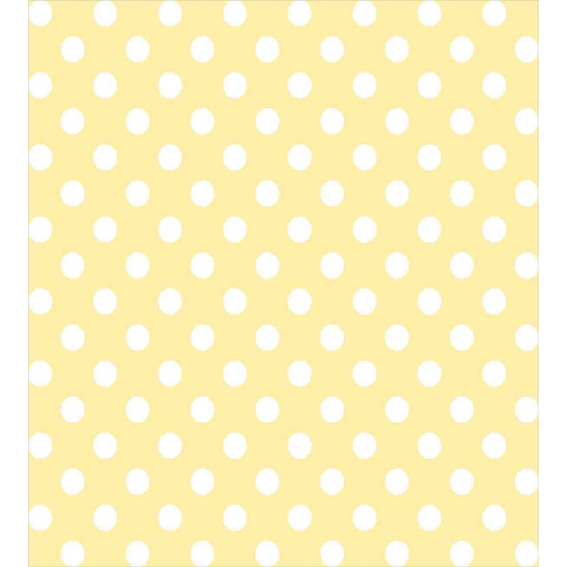 Retro Polka Dots Yellow Duvet Cover Set