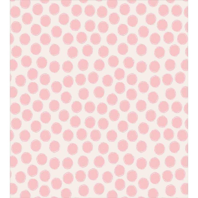 Hand Drawn Dots in Pink Duvet Cover Set