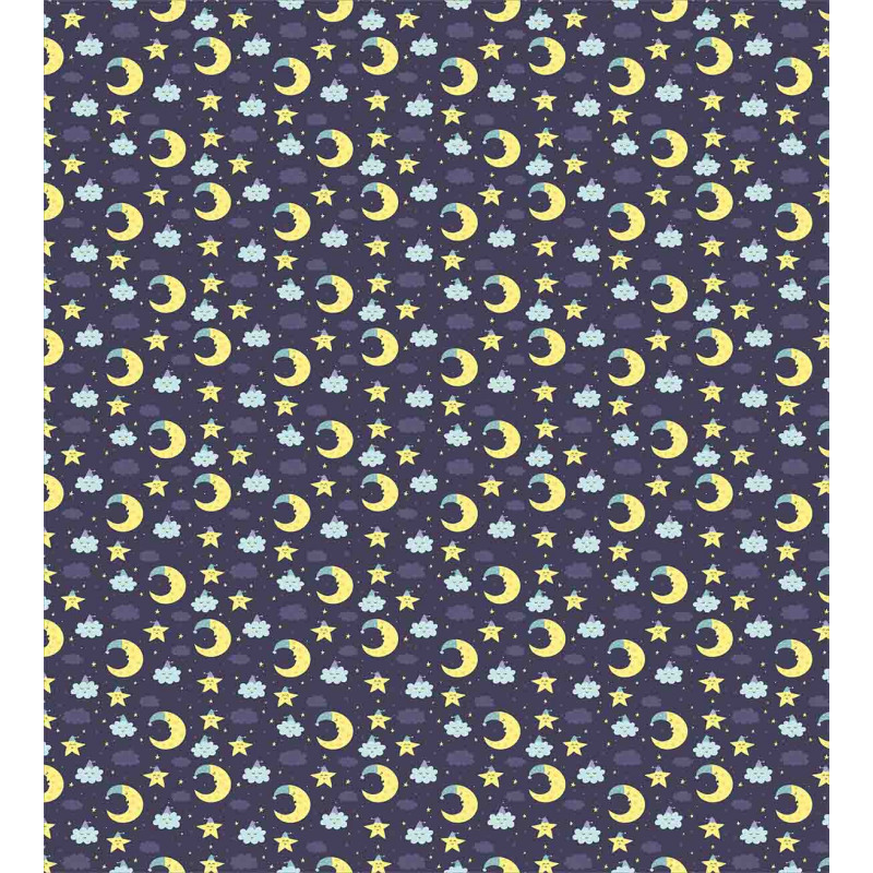 Sleeping Moon Star Duvet Cover Set