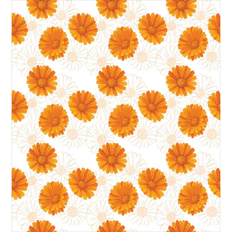 Calendula Flowers Duvet Cover Set