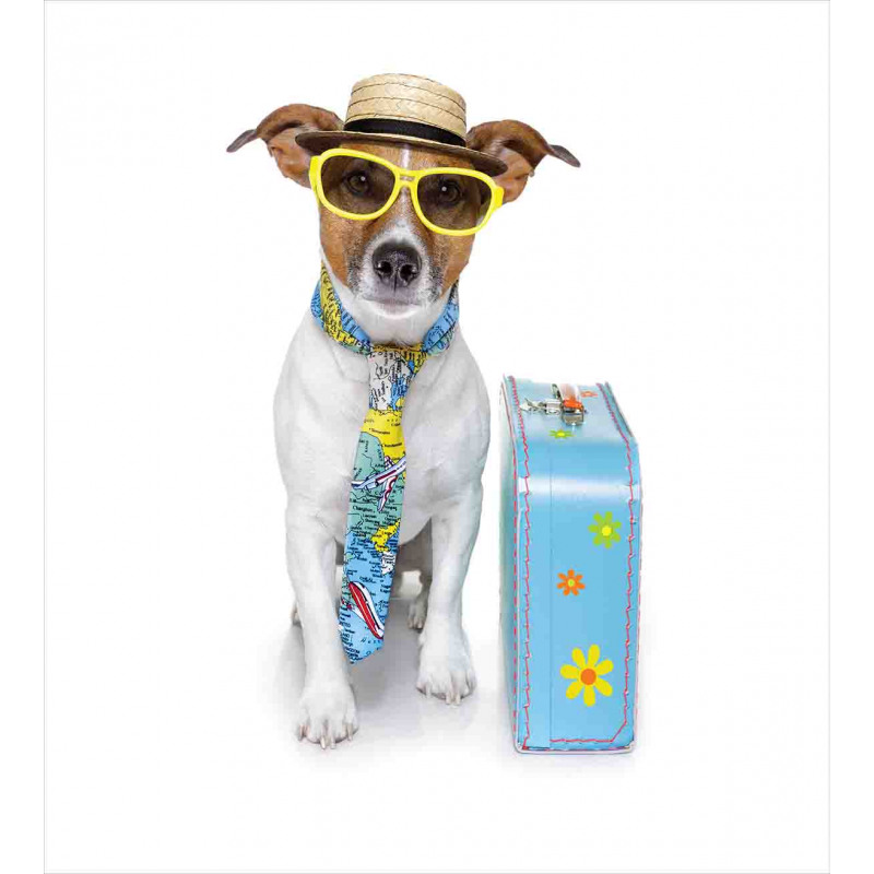 Traveler Funny Dog Design Duvet Cover Set