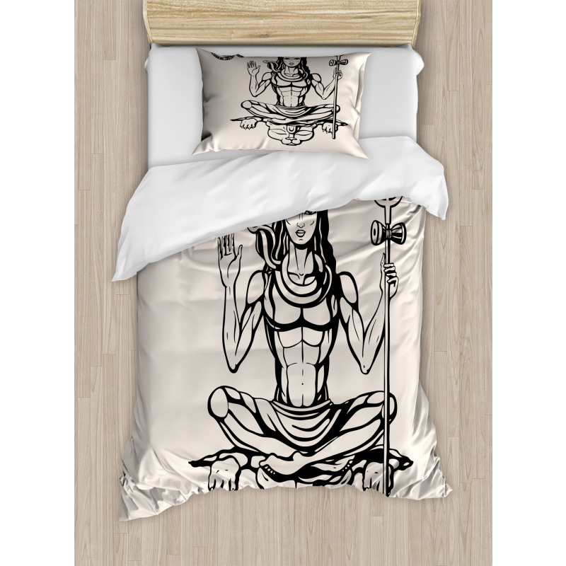 South Asian Figure Duvet Cover Set