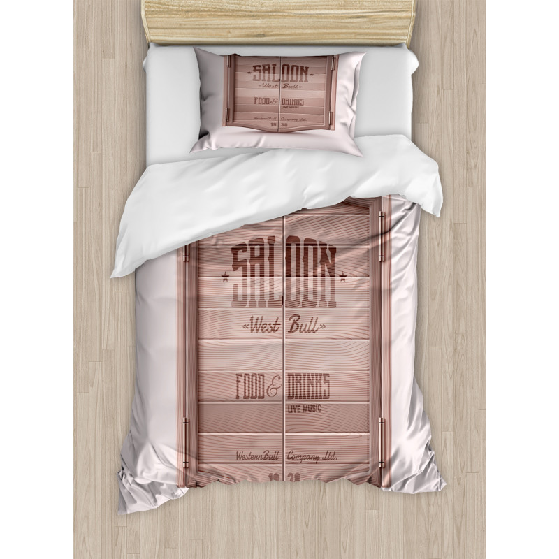 Antique Saloon Door Duvet Cover Set