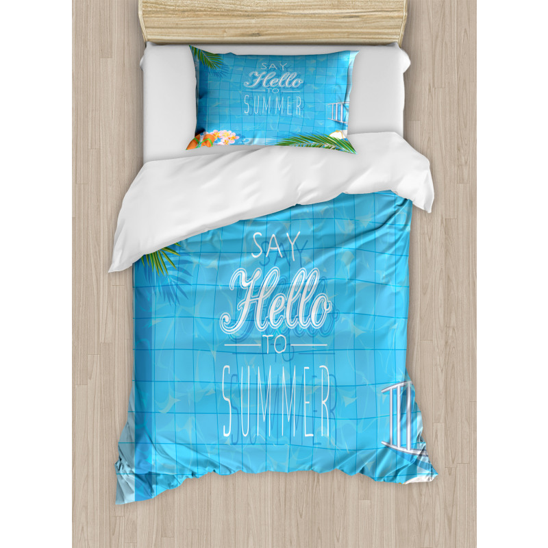 Summer Season Slogan Duvet Cover Set