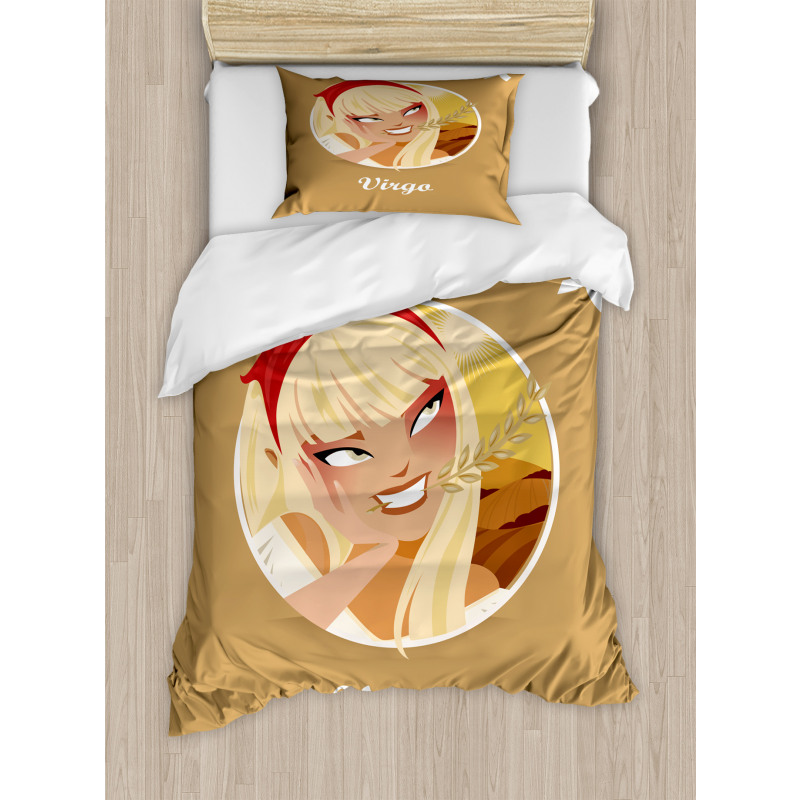 Teen Girl Wheat Duvet Cover Set