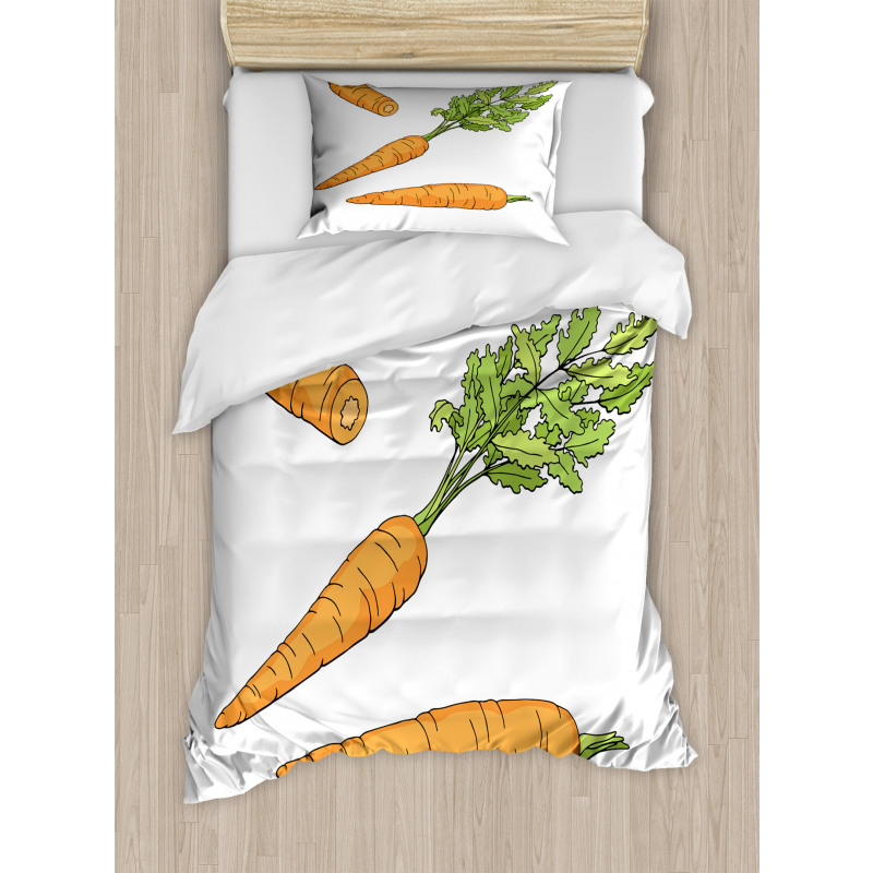 Carrot Pattern Duvet Cover Set