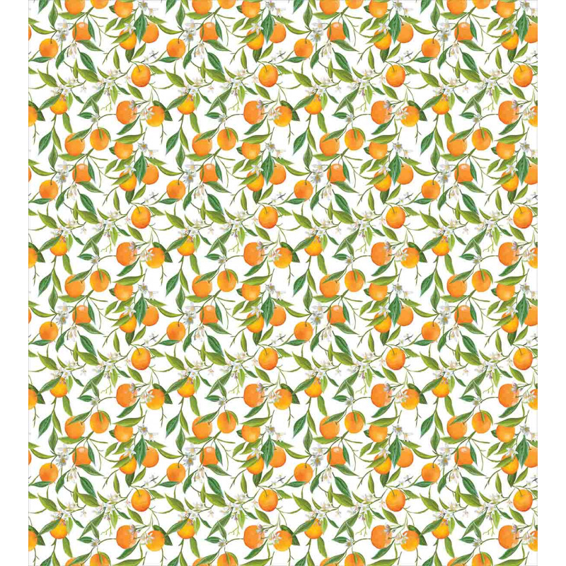 Orange Branch Duvet Cover Set