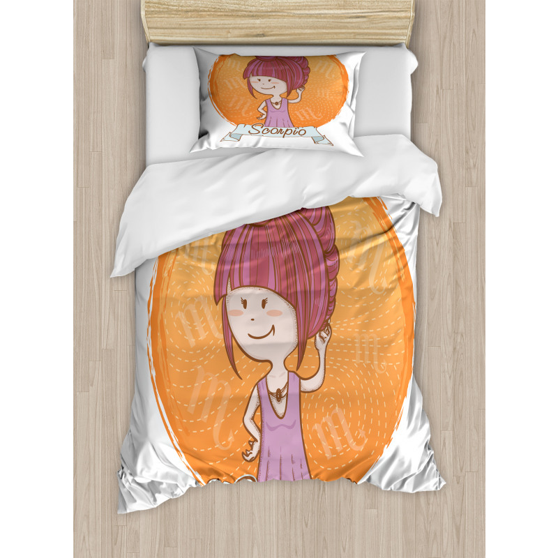 Cartoon Kid Girl Duvet Cover Set