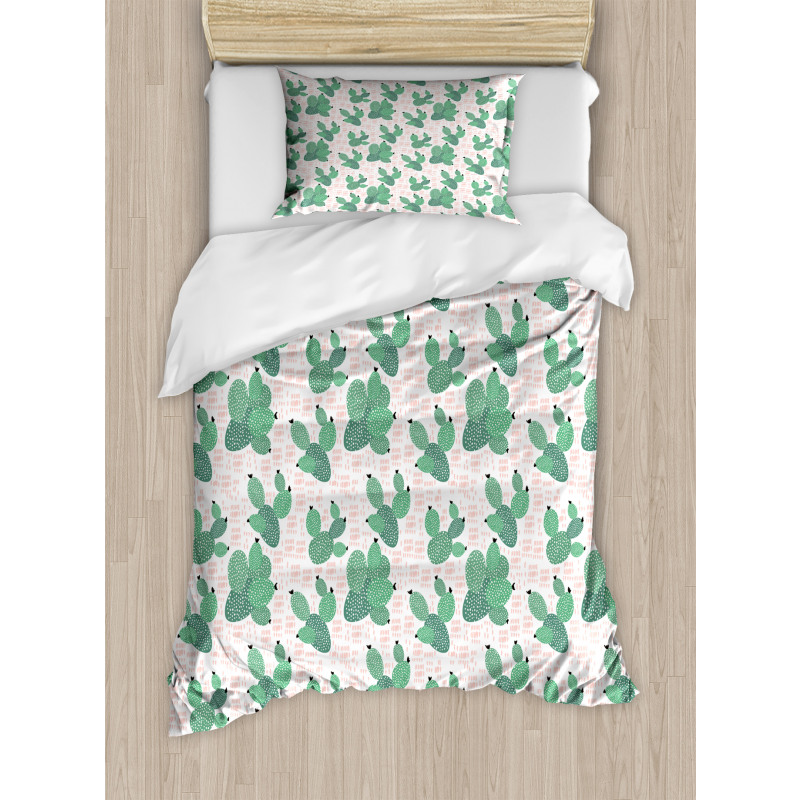 Tropical Succulent Art Duvet Cover Set