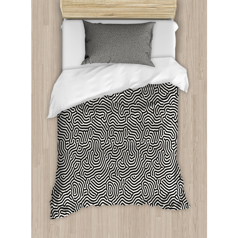 Maze Labyrinth Duvet Cover Set