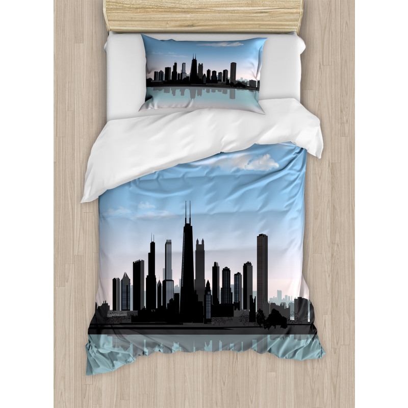 Missisippi River City Duvet Cover Set