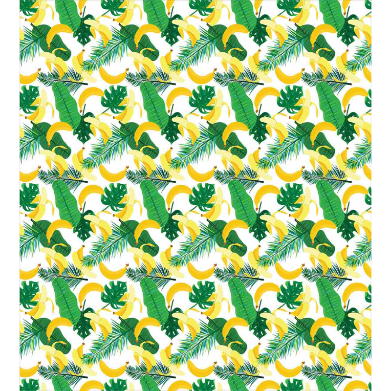 Cartoon Banana Leaves Duvet Cover Set