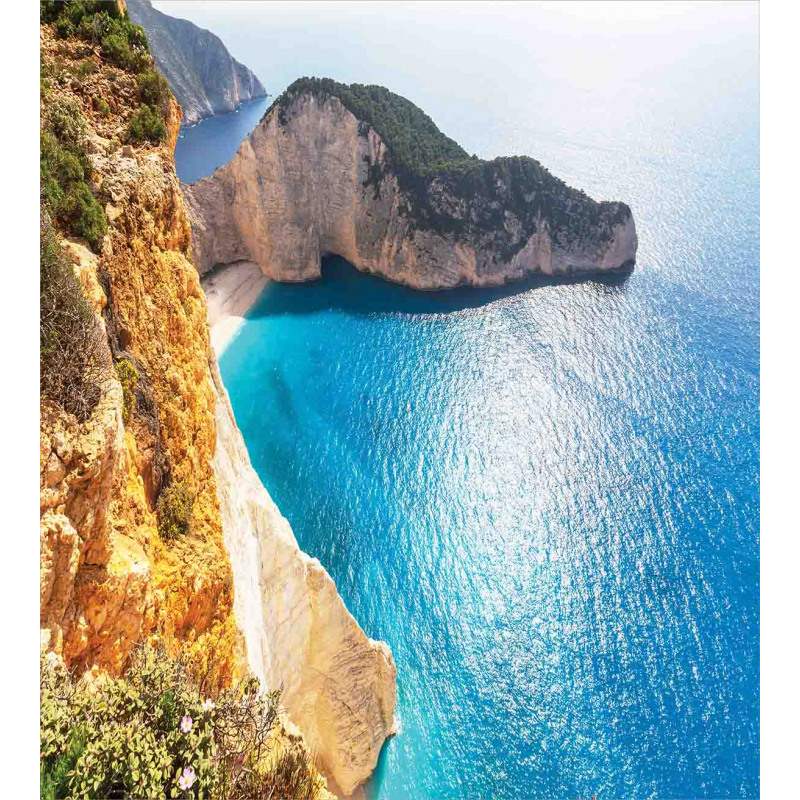 Zakynthos Island Coast Duvet Cover Set