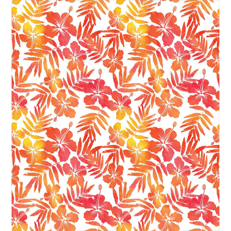 Hibiscus Flowers Art Duvet Cover Set