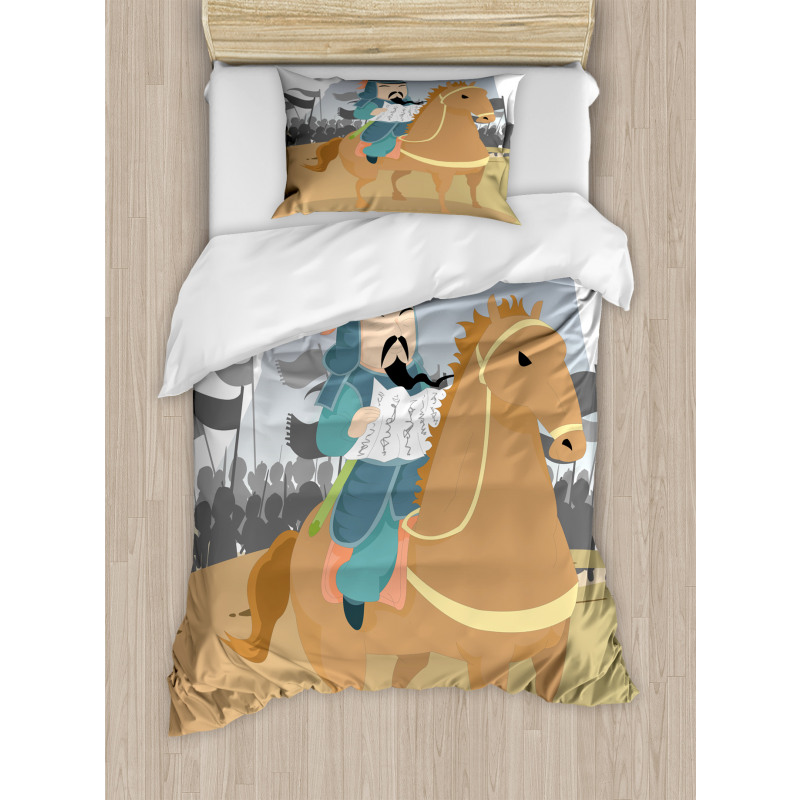 Historic Design Duvet Cover Set