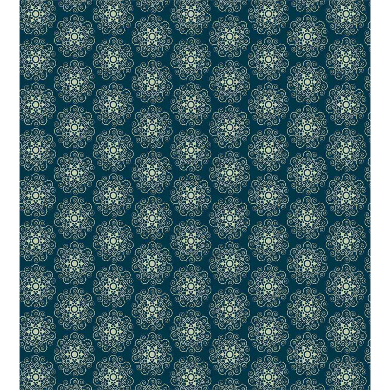 Vintage Geometric Swirls Duvet Cover Set