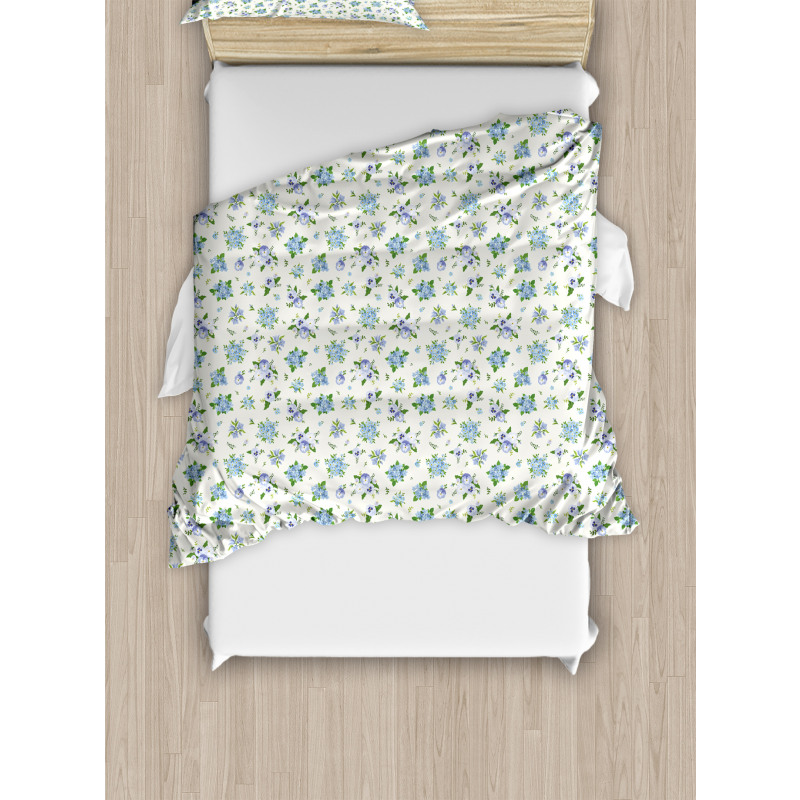 Pansies Bluebell Duvet Cover Set