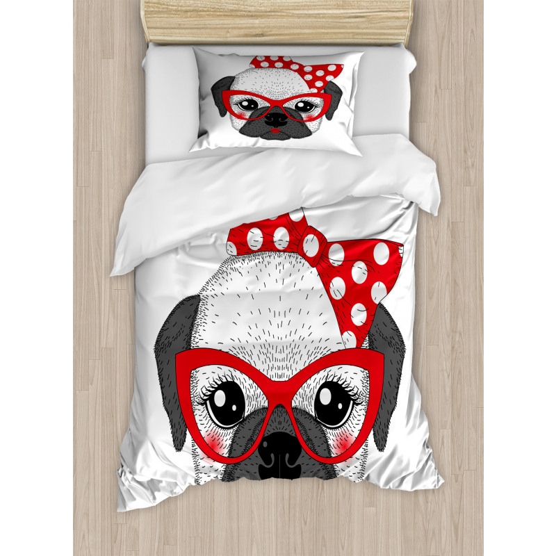 Pin up Retro Female Pet Duvet Cover Set