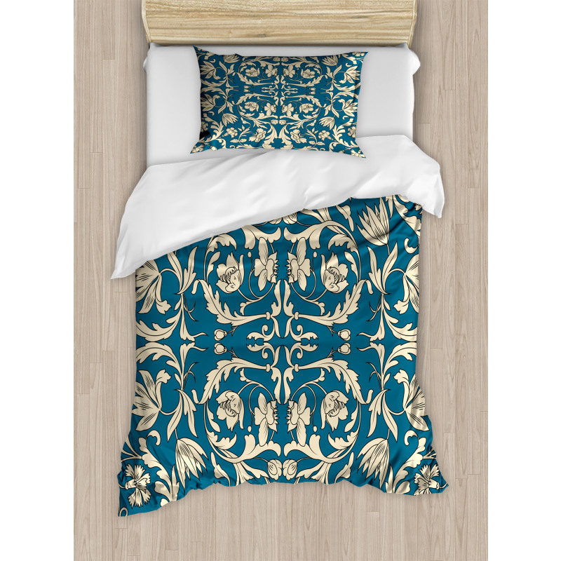 Oriental Antique Scroll Duvet Cover Set