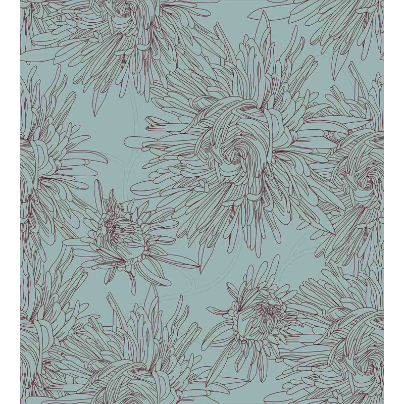 Aster Blossoms Artwork Duvet Cover Set