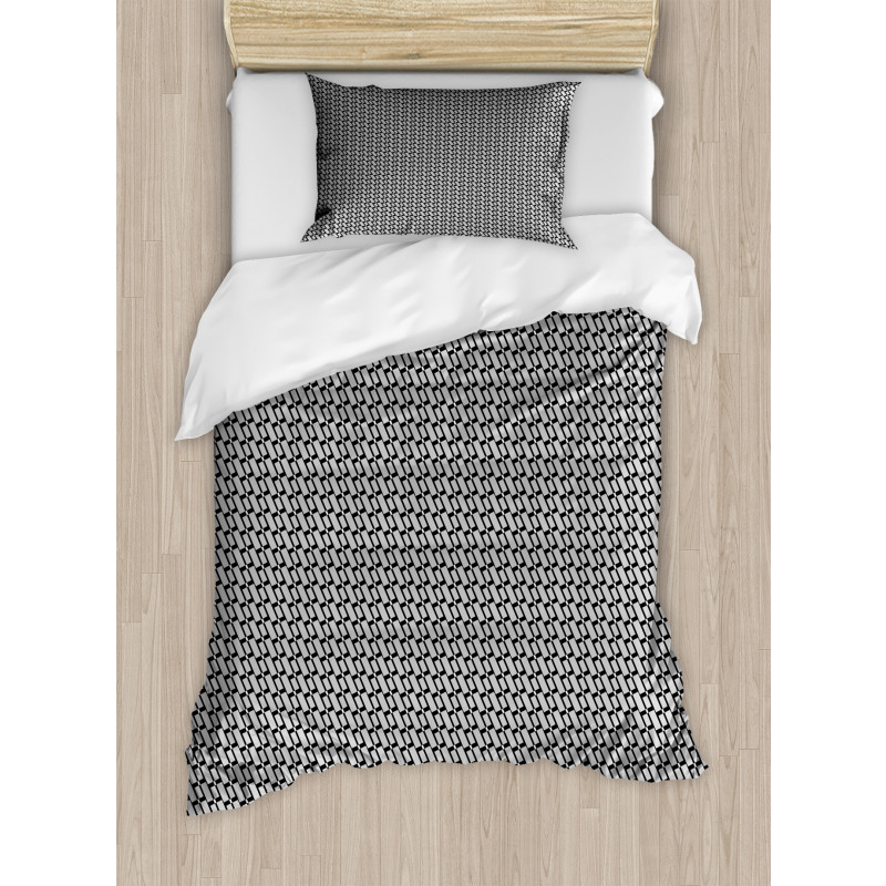 Monotone Shapes Duvet Cover Set