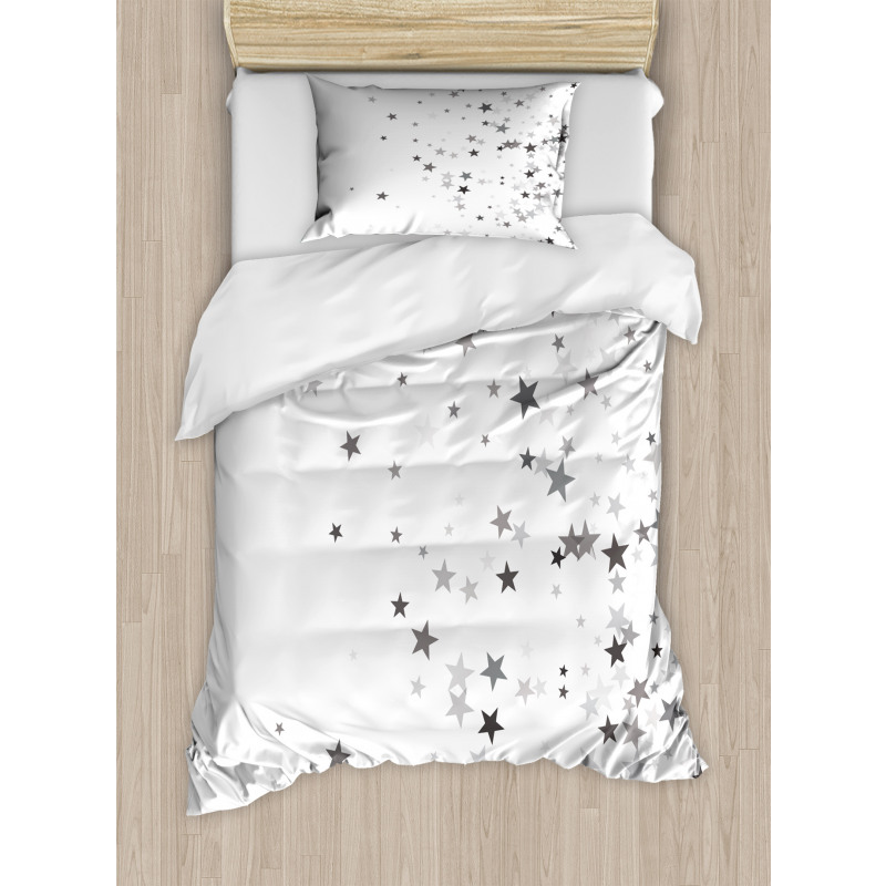 Grey Stars Celebration Duvet Cover Set