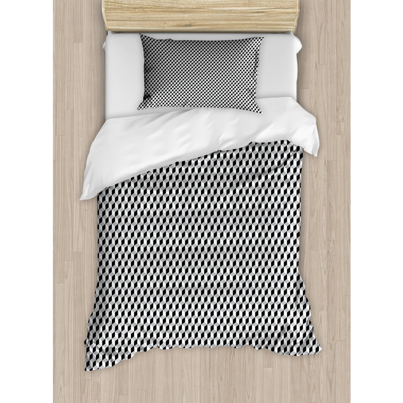 Stacked Cubes Duvet Cover Set