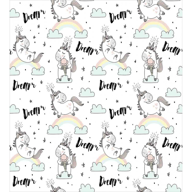 Myth Horse Flying Duvet Cover Set