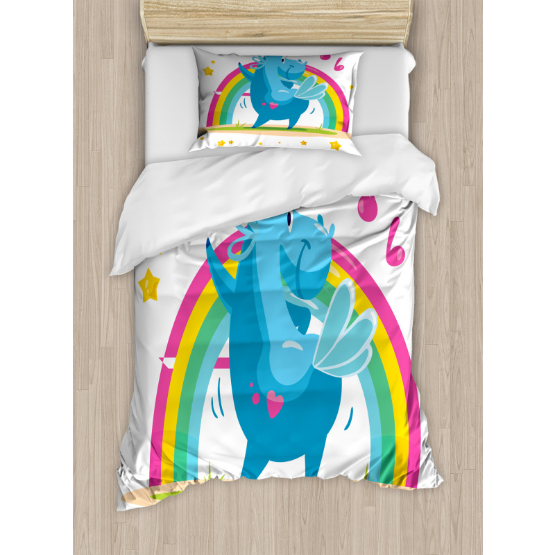 Cartoon Horse Duvet Cover Set