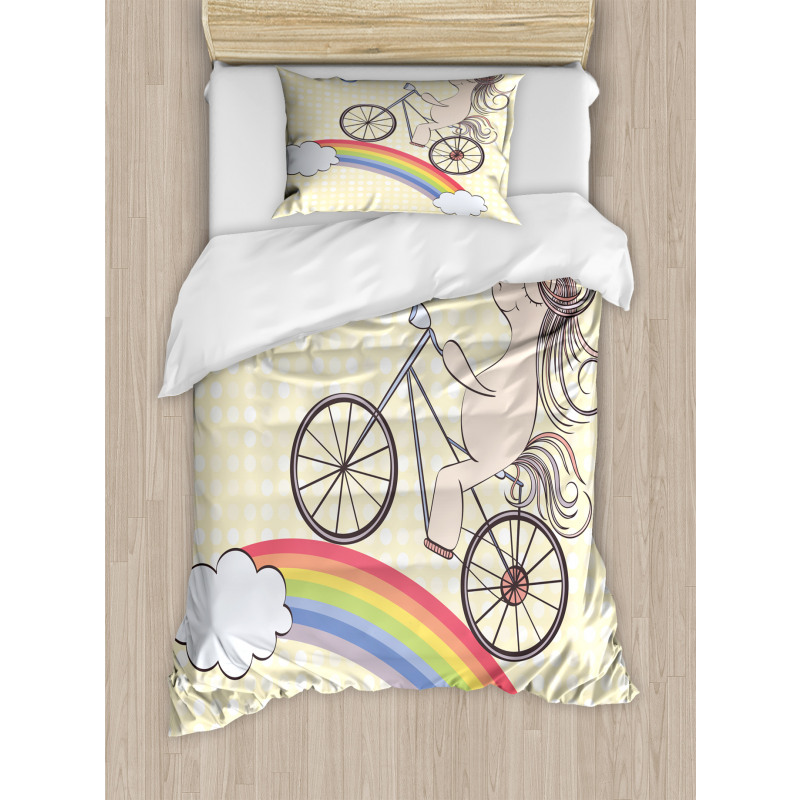 Rainbow Animal Duvet Cover Set