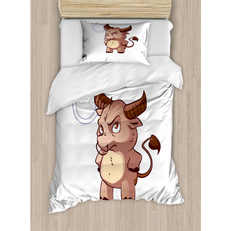 Funny Baby Bull Duvet Cover Set