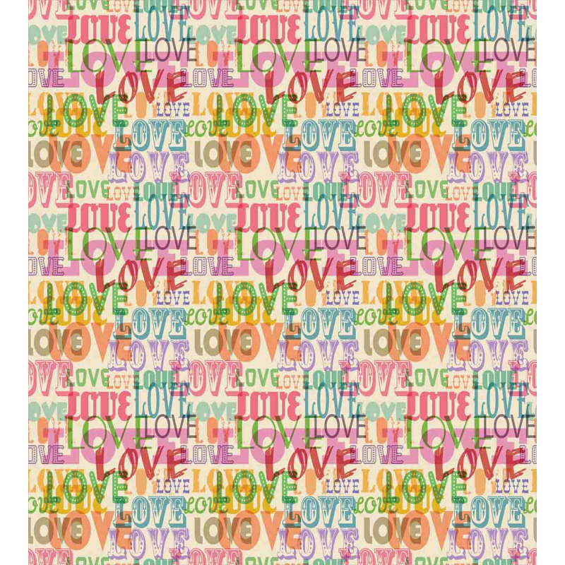 Colorful Romantic Engagement Duvet Cover Set