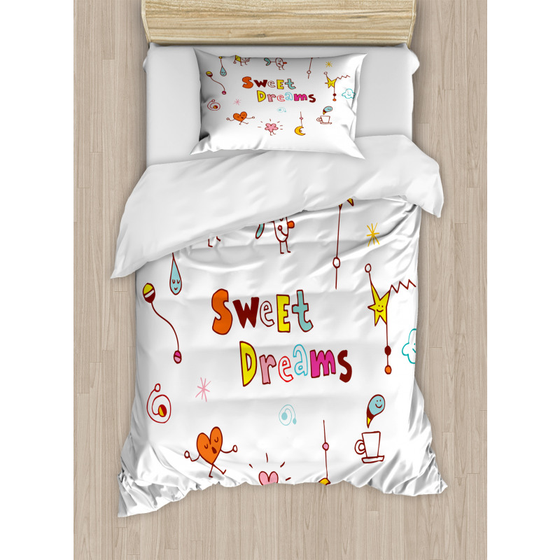 Doodle Stars Toys Duvet Cover Set