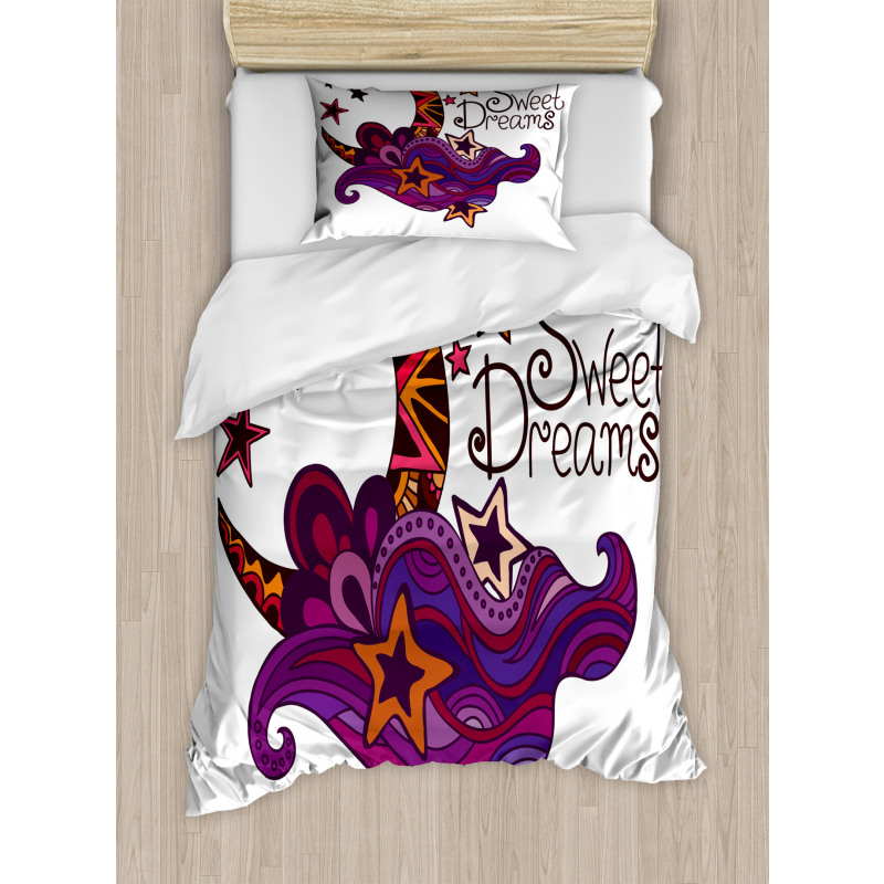 Moon Stars Duvet Cover Set