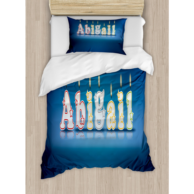 Alphabet Cake Topping Duvet Cover Set