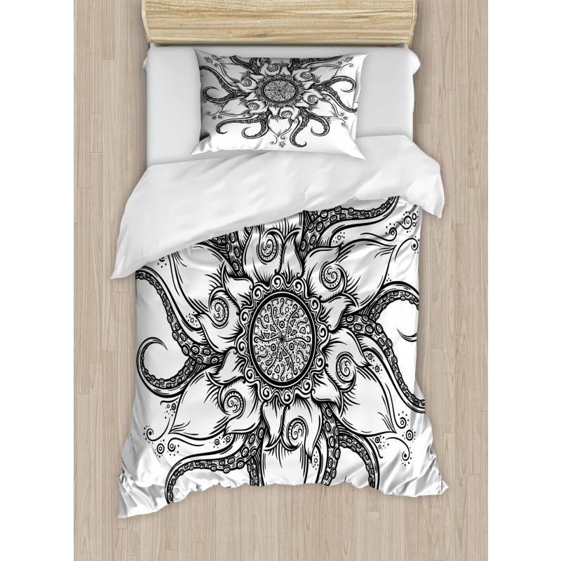 Nautical Mandala Art Duvet Cover Set