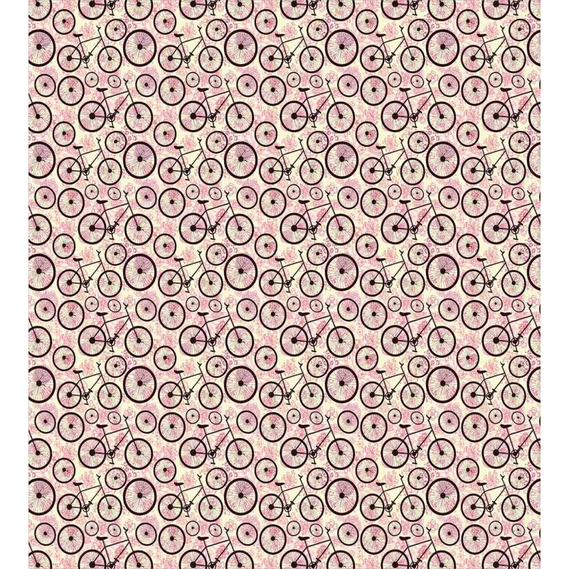 Pink Flowers Doodle Duvet Cover Set