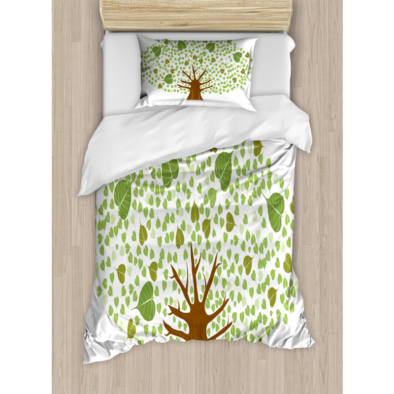 Fig Bodhi Leaves Duvet Cover Set