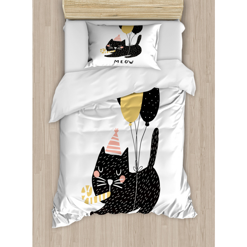 Party Pet with Balloons Duvet Cover Set