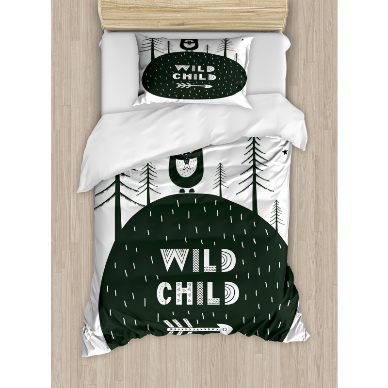 Wild Child and Bear Duvet Cover Set