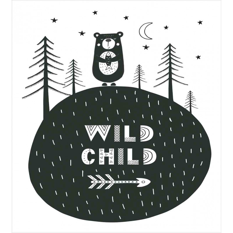 Wild Child and Bear Duvet Cover Set