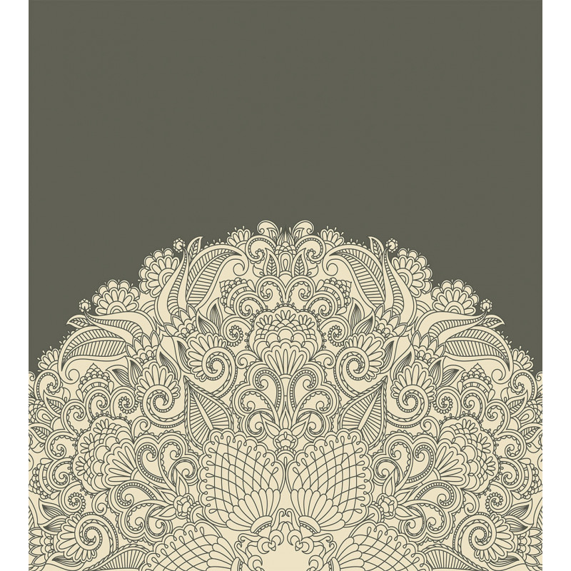 Floral Half Mandala Duvet Cover Set