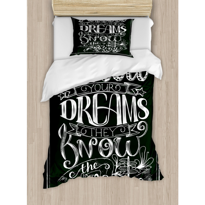 Vintage Motivation Duvet Cover Set