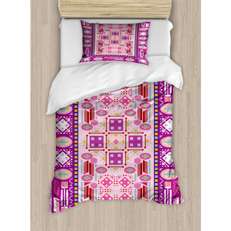 Traditional Afghan Motif Duvet Cover Set