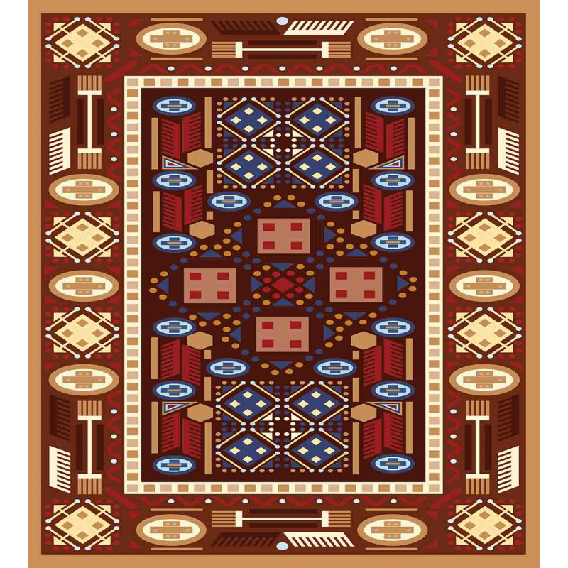 Oriental Rhombus Design Duvet Cover Set