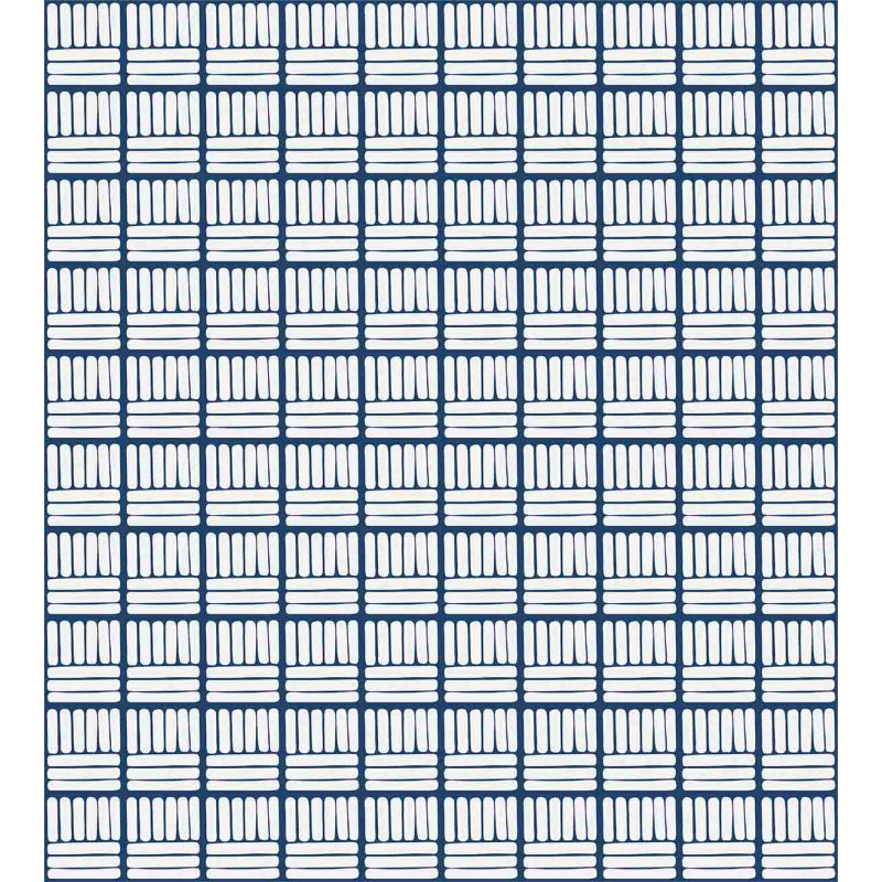 Hand Drawn Delft Stripes Duvet Cover Set
