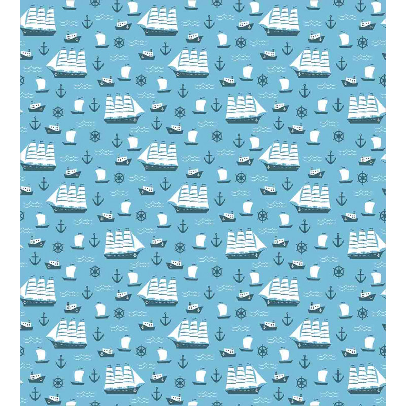 Ships Boats and Helms Duvet Cover Set