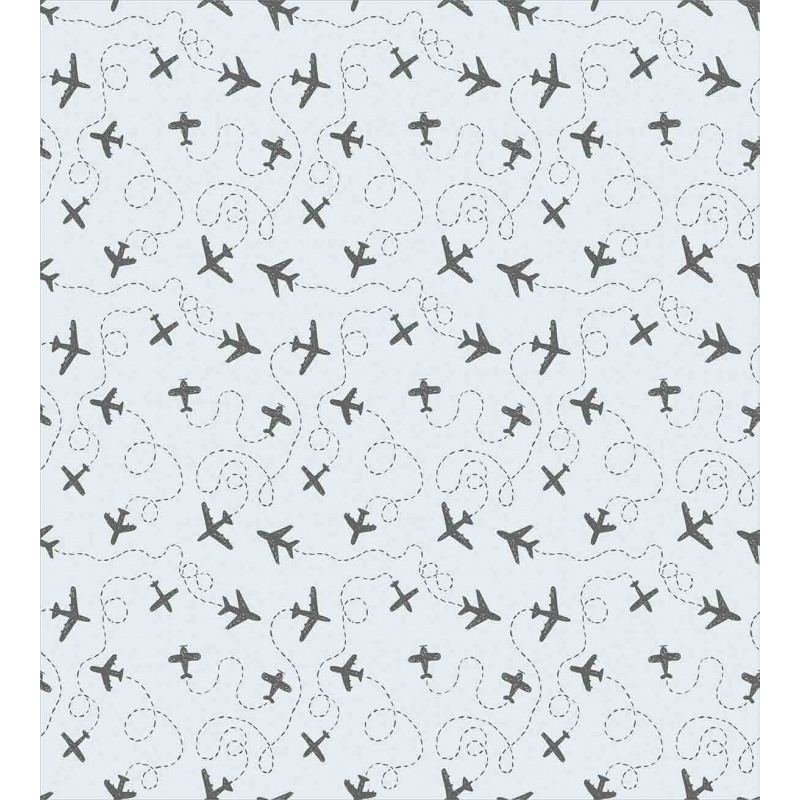 Planes with Swirls Duvet Cover Set